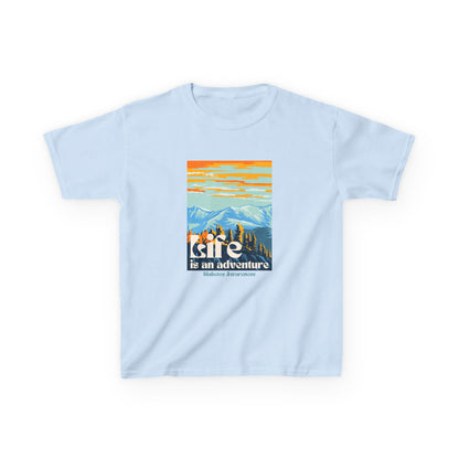 The Diabuddies Store Life is an Adventure, Mountains - Kids Tee Life is an Adventure, Mountains - Kids Tee: Inspire your little explorer with our "Life is an Adventure, Mountains" Kids Tee! This super soft and comfortable t-shirt is perfect for young adve