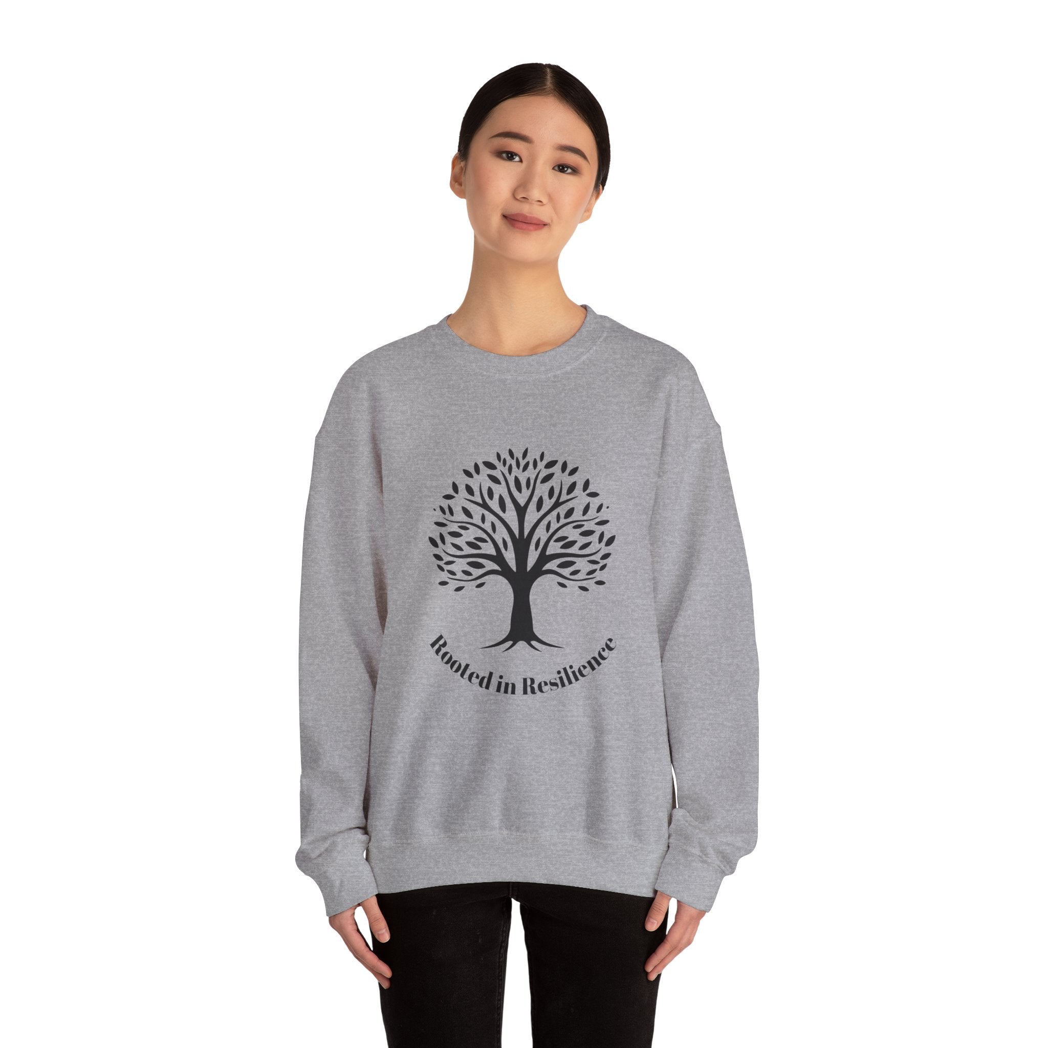The Diabuddies Store Rooted in Resilience - Unisex Sweatshirt Rooted in Resilience - Unisex Sweatshirt: Like a mighty tree, you are rooted in resilience. This sweatshirt is more than just cozy — it's a wearable testament to your inner strength and unwaver
