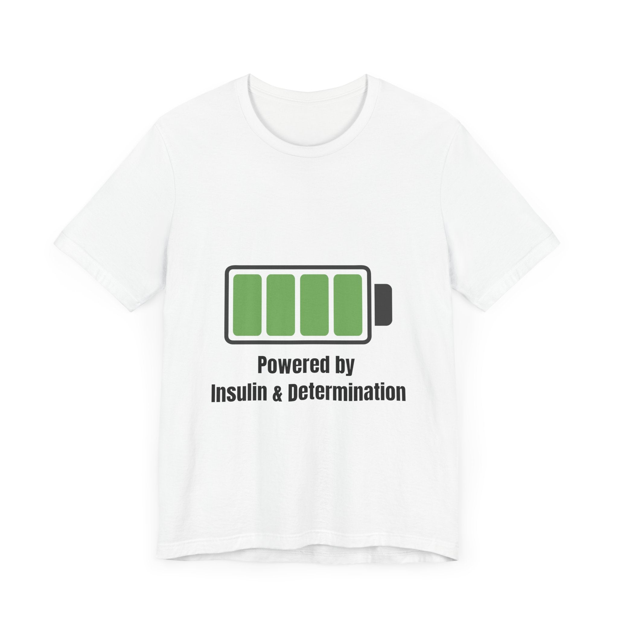 Powered By Insulin - Unisex Tee The Diabuddies Store T-Shirts $24.73