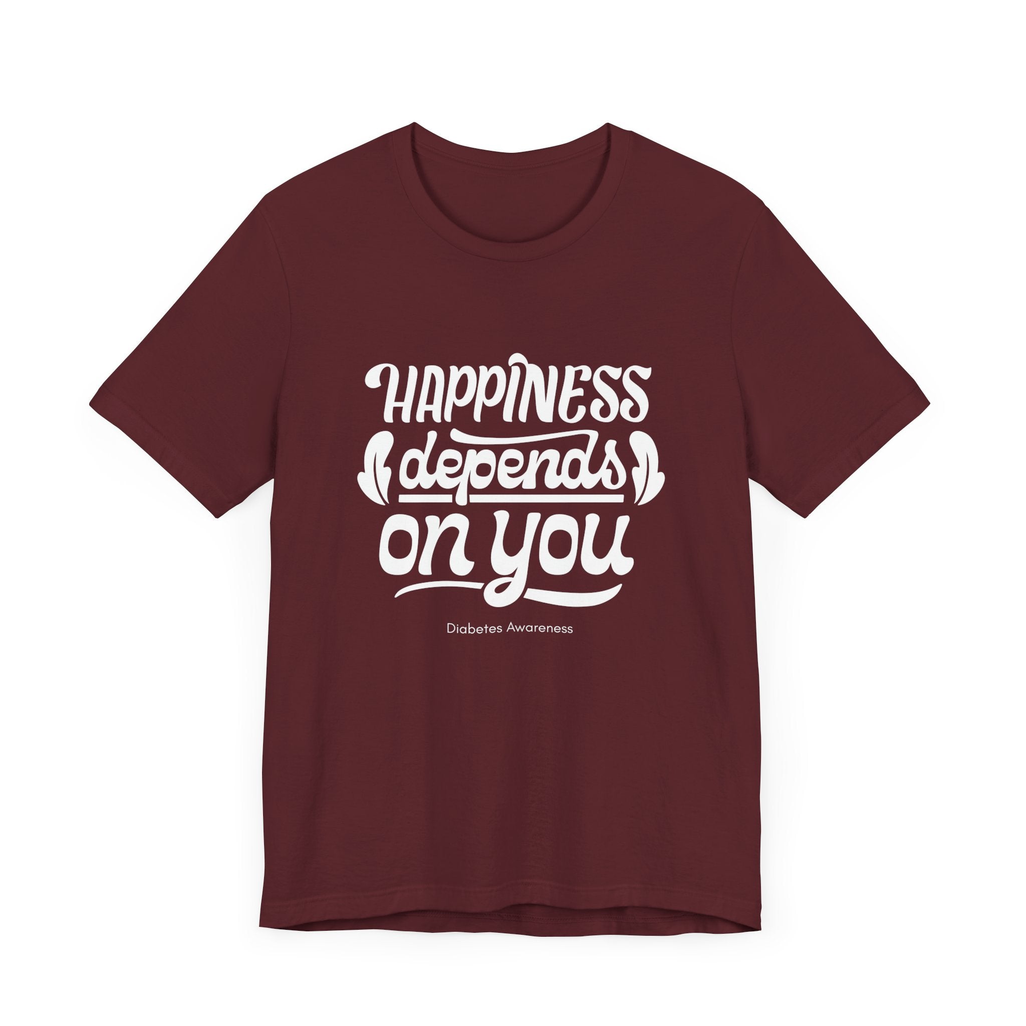 Happiness Depends on You - Unisex Tee The Diabuddies Store T-Shirts $22.50