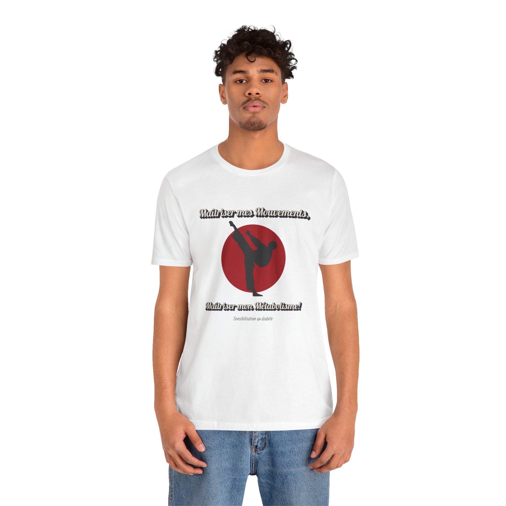 Diabetes & Karate (French) - Unisex Tee The Diabuddies Store T-Shirts $30.27