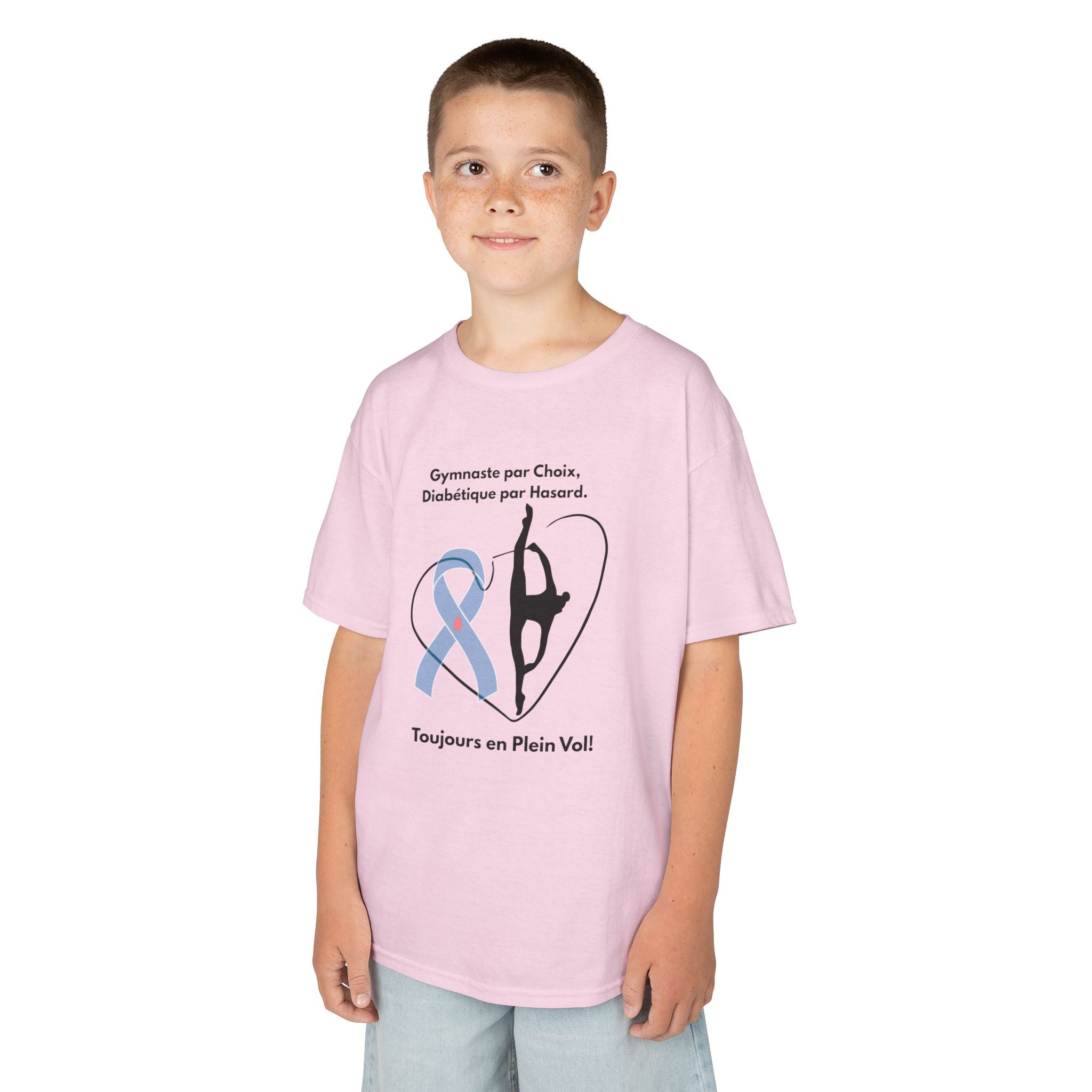 The Diabuddies Store Diabetes and Gymnastics (French) - Kids Tee Show off their passion and strength with the Diabetes and Gymnastics (French) - Kids Tee. This comfortable cotton shirt celebrates the perfect balance of managing diabetes and excelling at g
