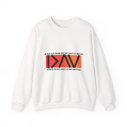 The Diabuddies Store Greater than (French/Orange) - Unisex Sweatshirt Greater than (French/Orange) - Unisex Sweatshirt: Rise above and wrap yourself in strength with the "Greater Than (French/Orange)" Unisex Sweatshirt! $29.49 Sweatshirts Casual Wear,Comf