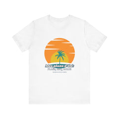 The Diabuddies Store My Summer Plans: Beach, BBQ, Bolus (French) - Unisex Tee My Summer Plans: Beach, BBQ, Bolus (French) - Unisex Tee: Sunshine, good times, and keeping those blood sugars in check! Our French T-shirt is the perfect wear for anyone balanc
