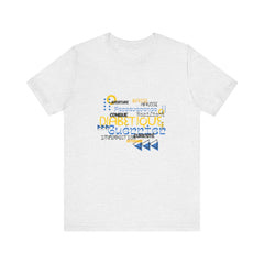 The Diabuddies Store Uplifted & Unleashed (French) - Unisex Tee Uplifted & Unleashed (French) - Unisex Tee: Embrace your strength, defy the odds. This tee is more than just a shirt; it's a vibrant testament to the diabetic warrior within. T-Shirts $22.50