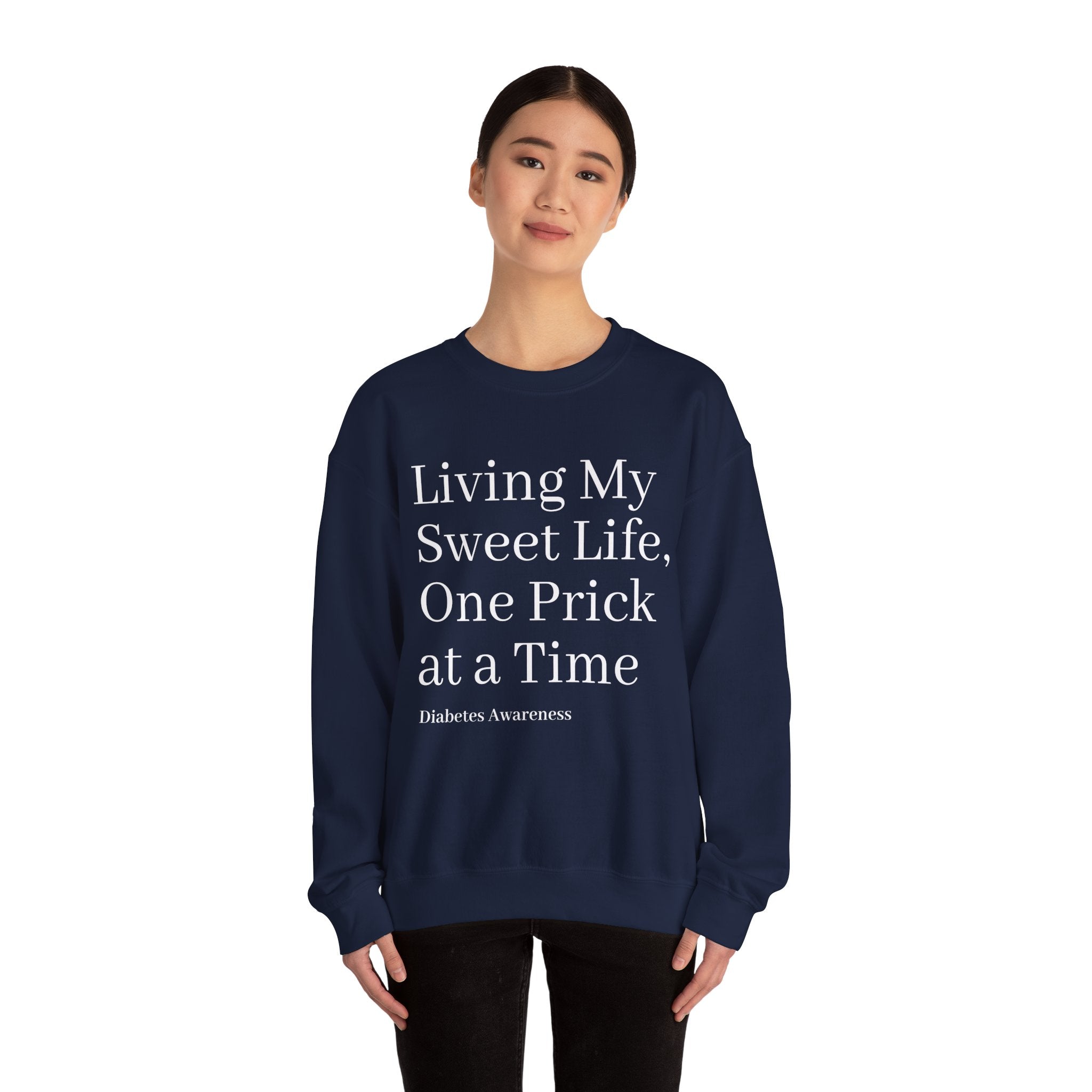 One Prick at a Time - Unisex Sweatshirt The Diabuddies Store Sweatshirts $32.95