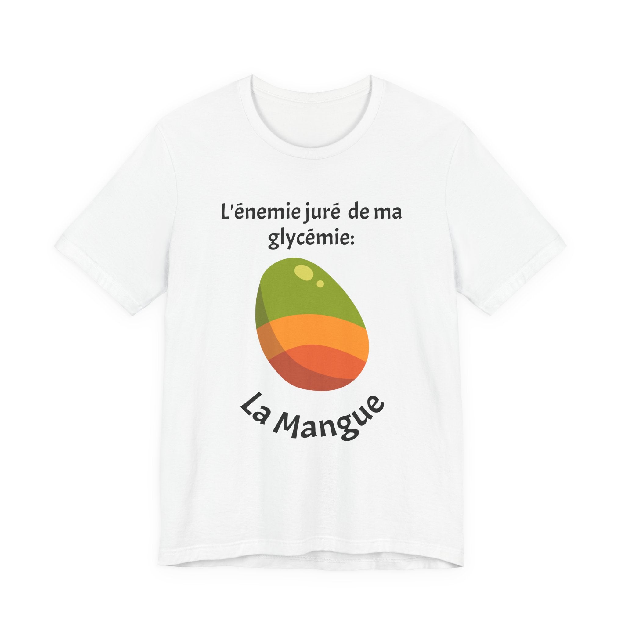 My Blood Sugar's Nemesis: The Mango (French) - Unisex Tee The Diabuddies Store T-Shirts $25.00