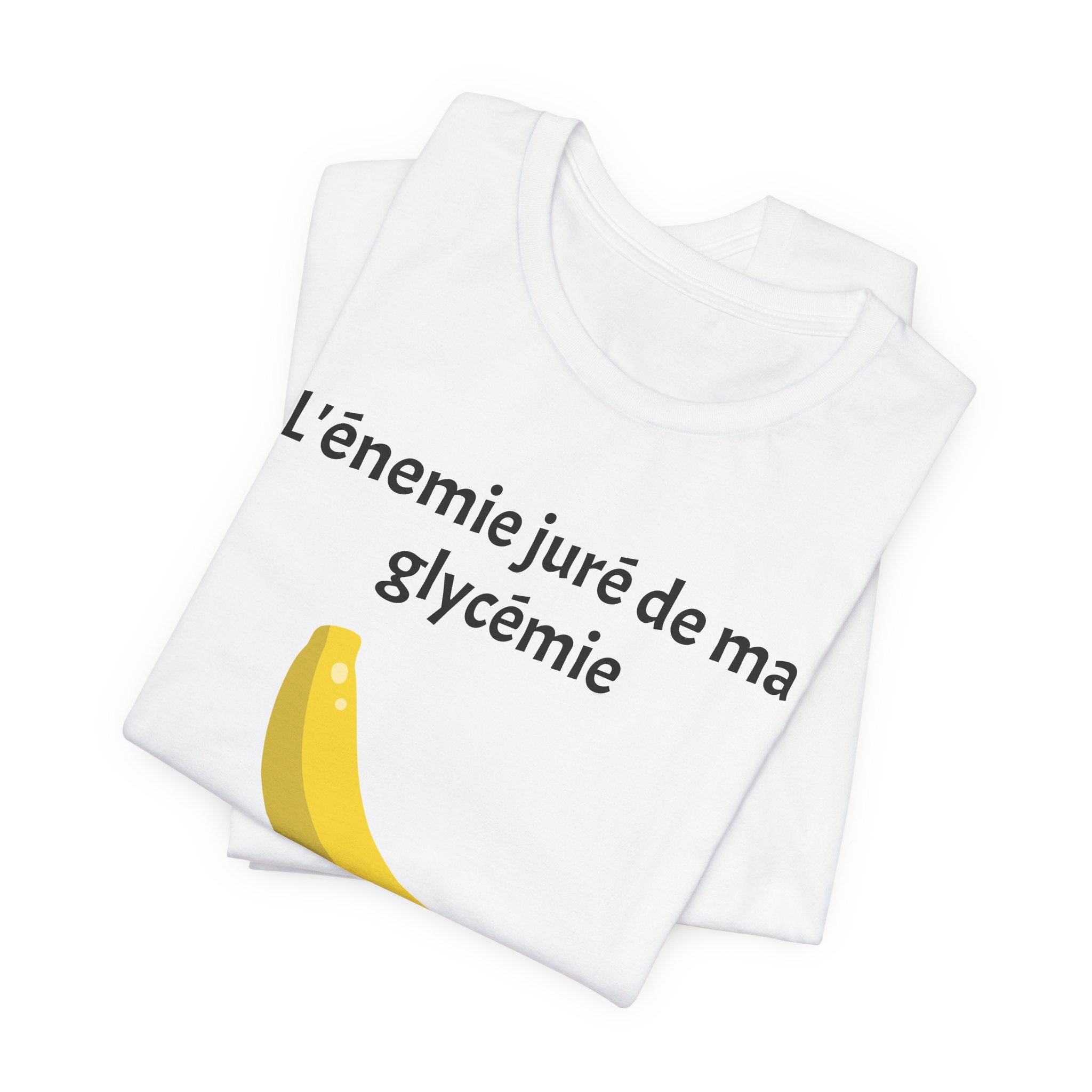 Blood Sugar's Arch Nemesis: The Banana (French) - Unisex Tee The Diabuddies Store T-Shirts $24.25
