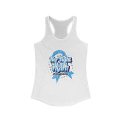 Her fight is my Fight! (Blue) - Racerback Tank The Diabuddies Store Tank Tops $19.96