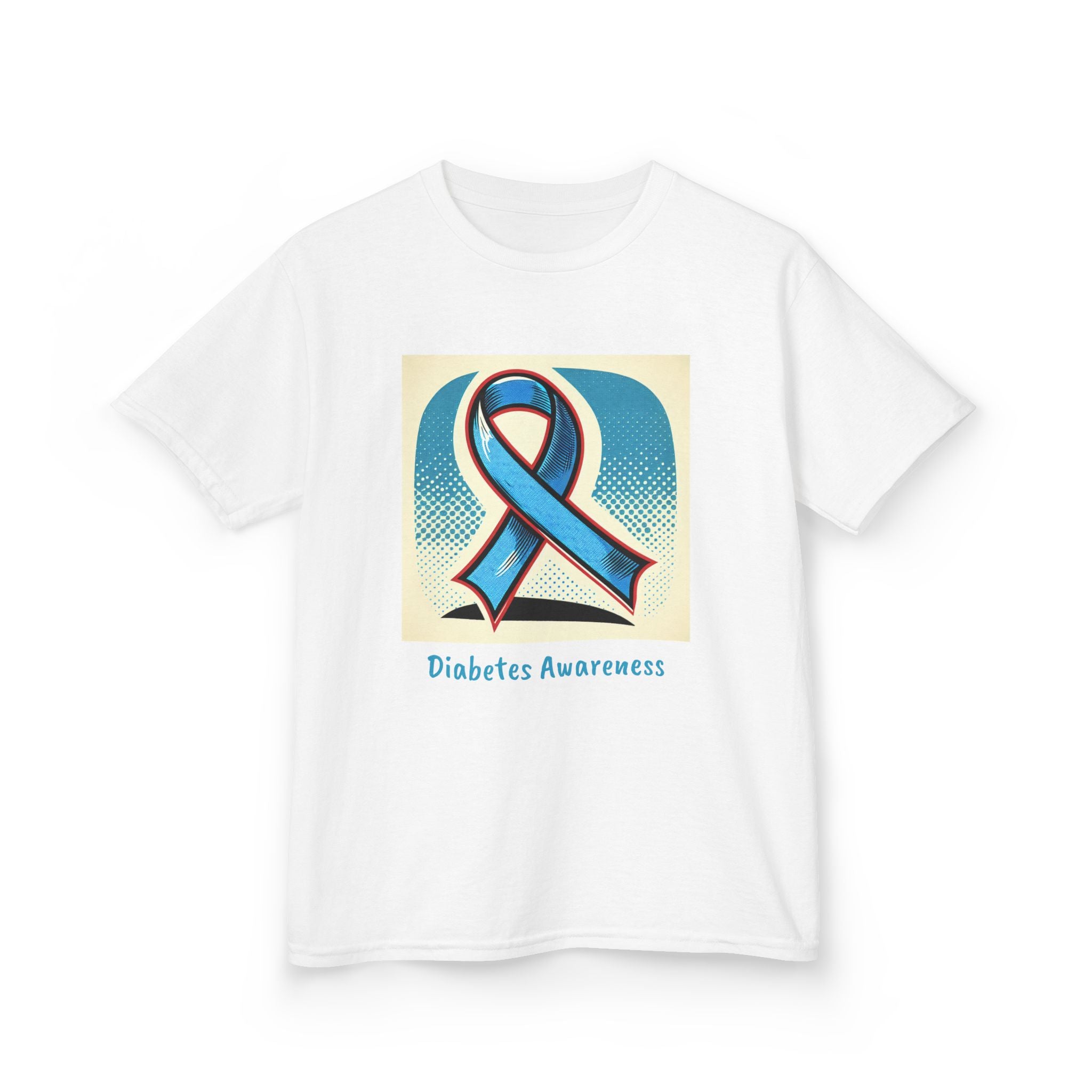 Diabetes Blue Ribbon - Kids Tee The Diabuddies Store T-Shirts $19.22