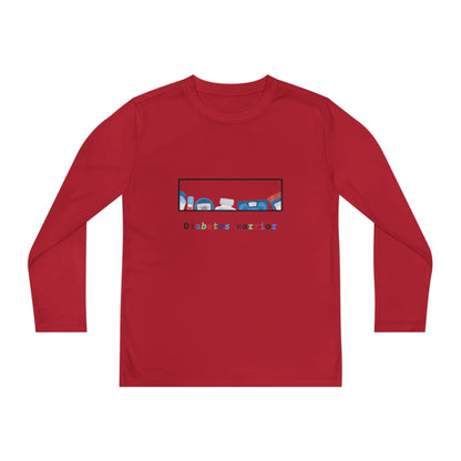 Diabetes Warrior w/supplies - Youth Longsleeve Tee The Diabuddies Store T-Shirts $27.35
