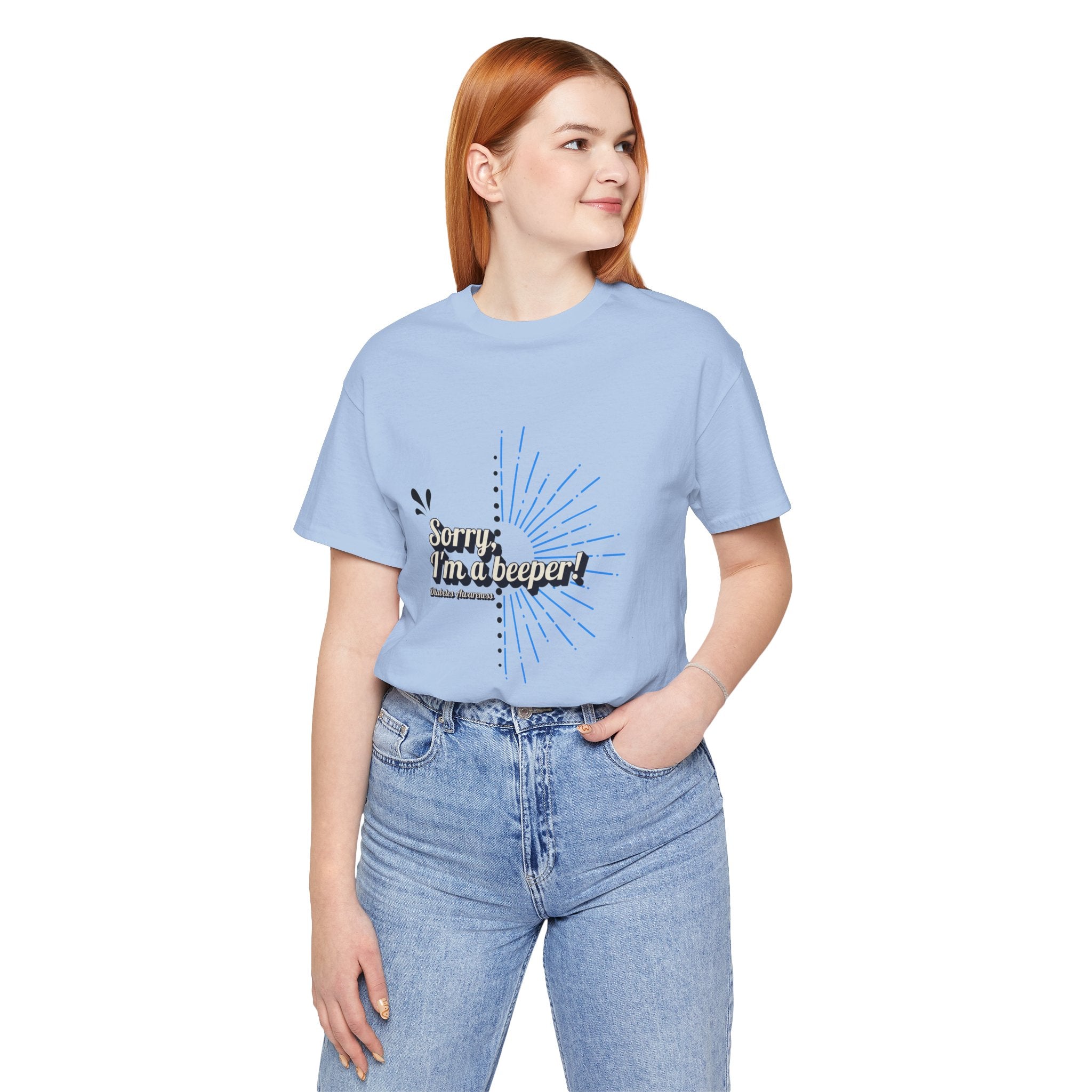 The Diabuddies Store Sorry I'm a Beeper - Unisex Tee Sorry I'm a Beeper - Unisex Tee: Always connected? This tee's for you. Embrace the constant buzz of life in comfort and style! T-Shirts $30.27