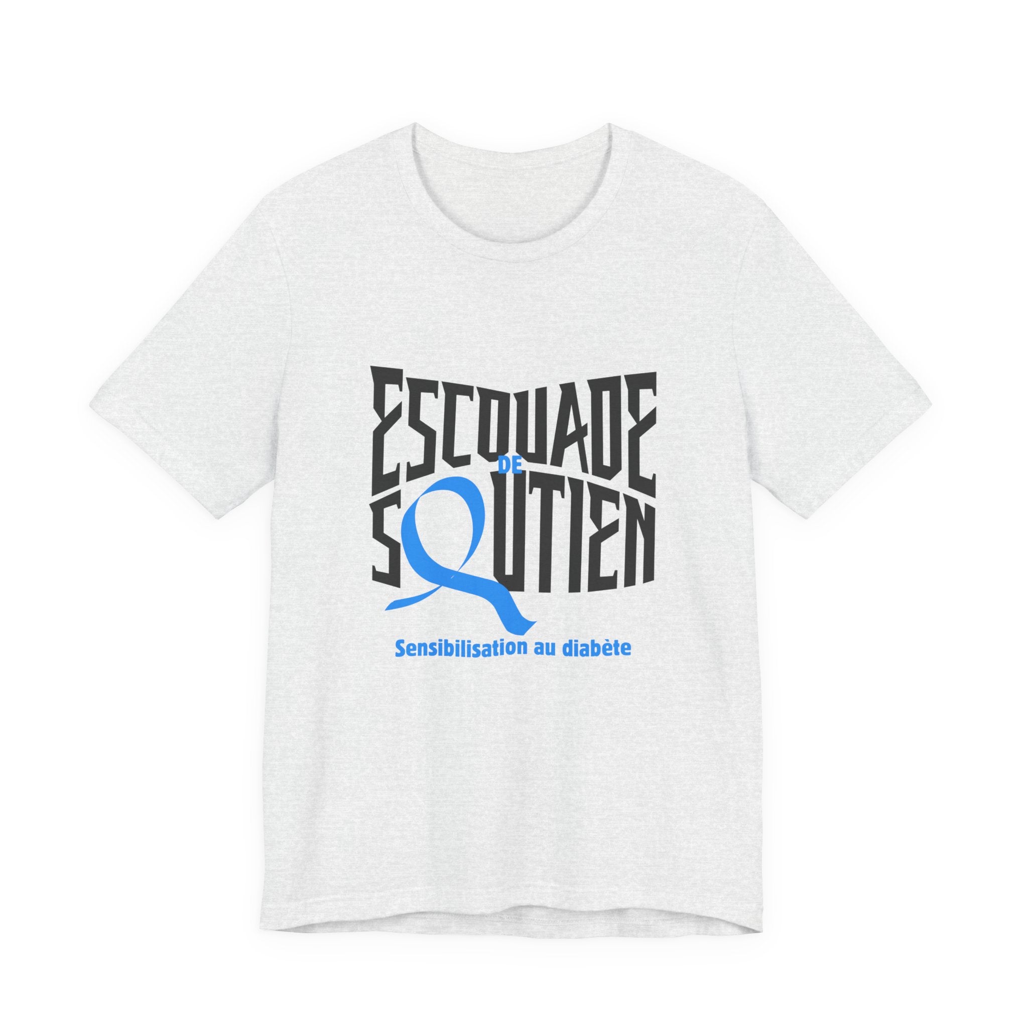 The Diabuddies Store T1D Support Squad (French)- Unisex Tee T1D Support Squad (French)- Unisex Tee: Join the T1D Support Squad! A soft, comfy tee for anyone showing love and solidarity for the T1D warrior in their life. T-Shirt Awareness clothing,Casual W