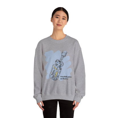 Insulin Vial Diabetes Awareness (French) Sweatshirt The Diabuddies Store Sweatshirts $32.95