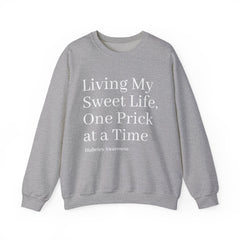One Prick at a Time - Unisex Sweatshirt The Diabuddies Store Sweatshirts $32.95