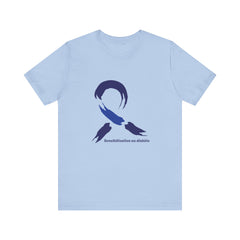 Diabetes Awareness Blue Ribbon (French) Unisex Tee The Diabuddies Store T-Shirts $30.27
