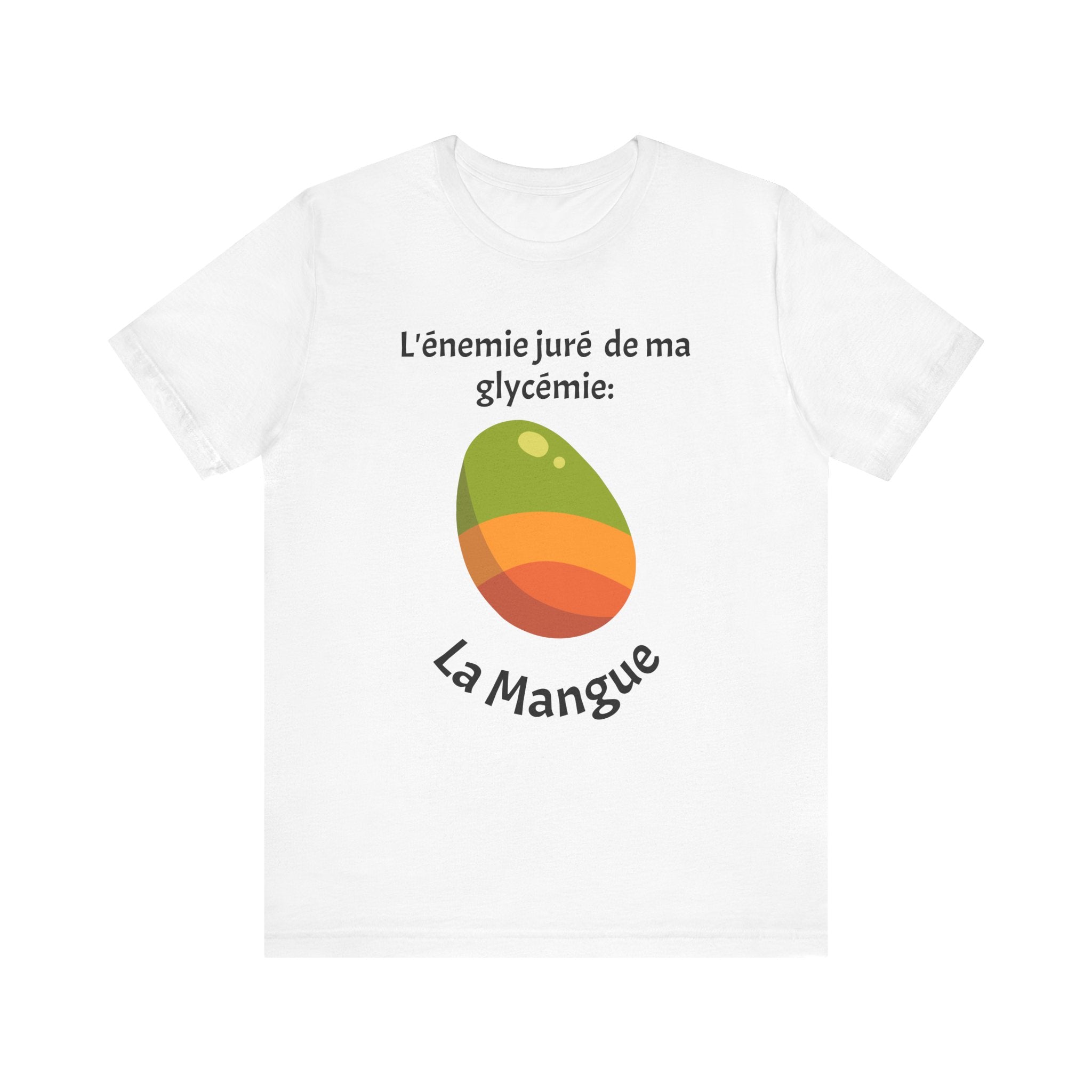 My Blood Sugar's Nemesis: The Mango (French) - Unisex Tee The Diabuddies Store T-Shirts $24.25