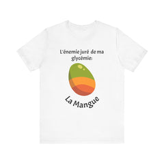My Blood Sugar's Nemesis: The Mango (French) - Unisex Tee The Diabuddies Store T-Shirts $24.25