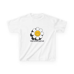 The Diabuddies Store T1D Looks like me w/Flower - Kids Tee T1D Looks like me w/Flower - Kids Tee: This is a powerful statement for a child to wear. It communicates that people with Type 1 diabetes are not defined by their condition; they look just like an