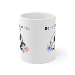 The Diabuddies Store Dead Pancreas Club, Skull & Flowers - Mug 11oz Dead Pancreas Club, Skull & Flowers - Mug 11oz: Welcome to the Dead Pancreas Club! This unique 11oz mug, featuring a cool skull and floral design, is perfect for those with a darkly humor