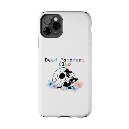 Skull & Flowers Dead Pancreas Club - Phone Case The Diabuddies Store Mobile Phone Cases $18.23