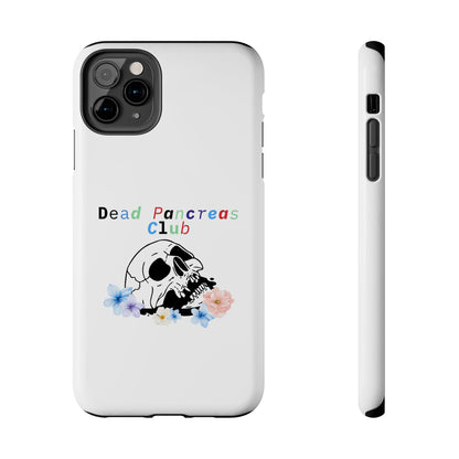 Skull & Flowers Dead Pancreas Club - Phone Case The Diabuddies Store Mobile Phone Cases $18.23