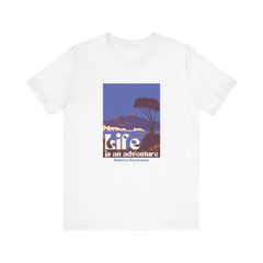 The Diabuddies Store Life is an Adventure, Ocean View - Unisex Tee Life is an Adventure, Ocean View - Unisex Tee: Embrace the call of the wild with our "Life is an adventure" Unisex Tee. This shirt is for anyone who finds their soul in the great outdoors,