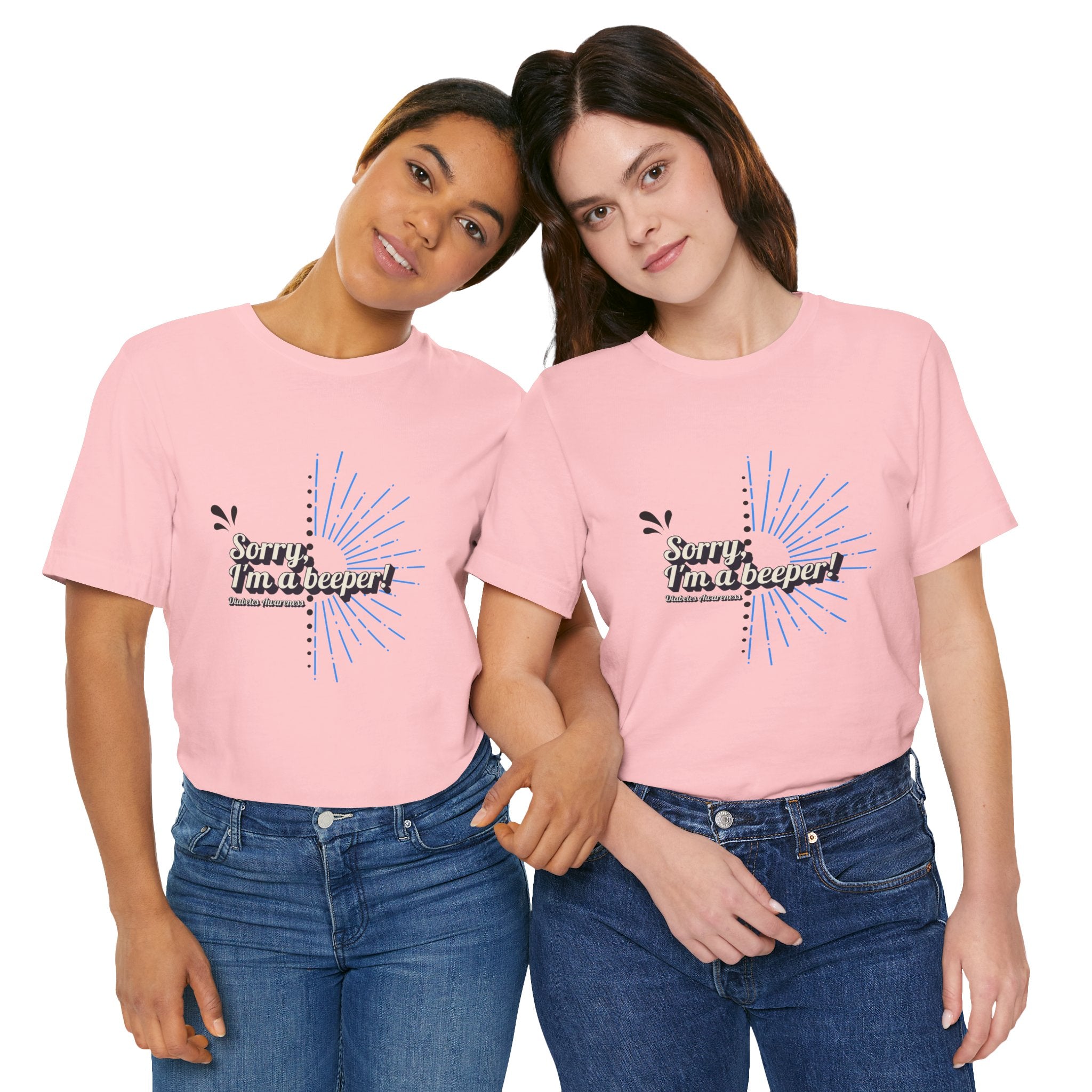 The Diabuddies Store Sorry I'm a Beeper - Unisex Tee Sorry I'm a Beeper - Unisex Tee: Always connected? This tee's for you. Embrace the constant buzz of life in comfort and style! T-Shirts $30.27
