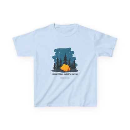 Campfire & Carbs! My Diabetic Adventure - Kids Tee The Diabuddies Store T-Shirts $19.22