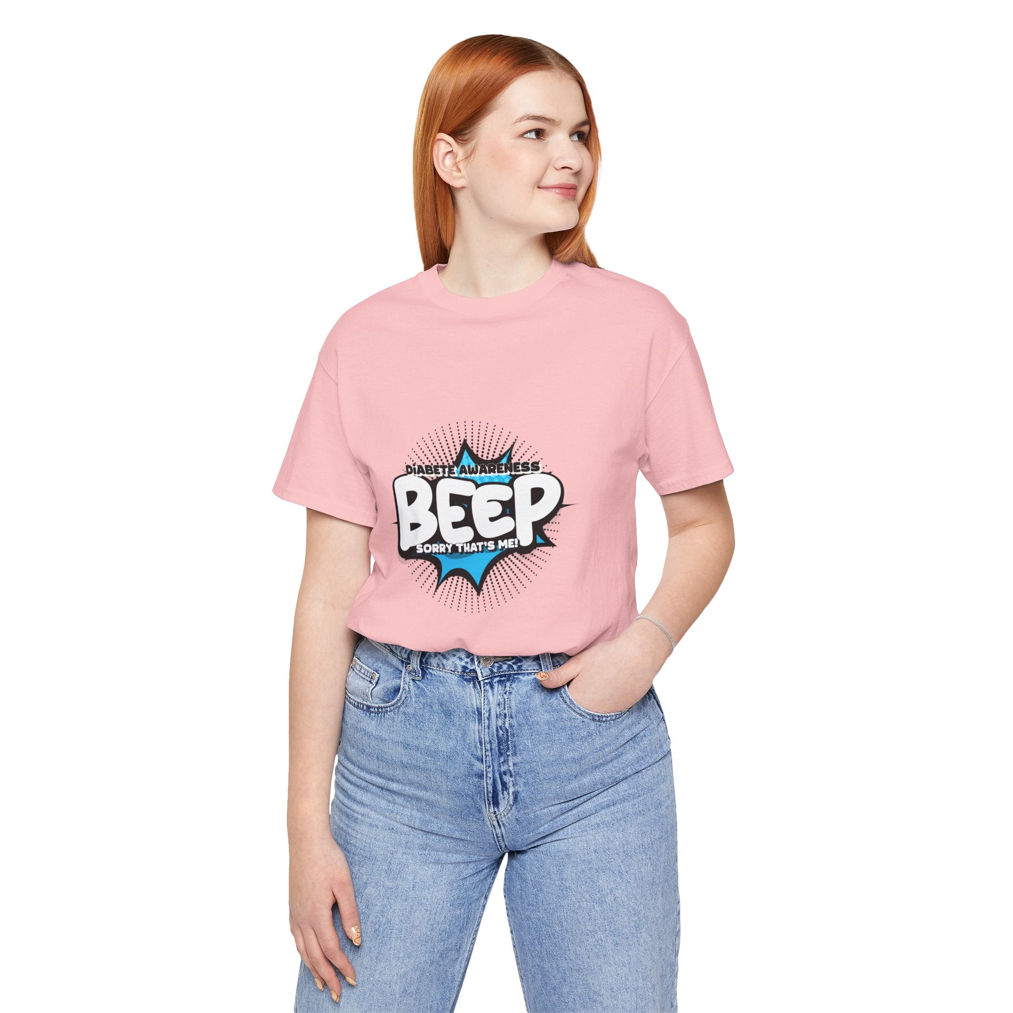The Diabuddies Store BEEP - Sorry it's me! - Unisex Tee BEEP - Sorry it's me! - Unisex Tee: Always making an entrance? The delightful disruptor! Embrace the constant buzz of life in comfort and style! T-Shirts $30.27