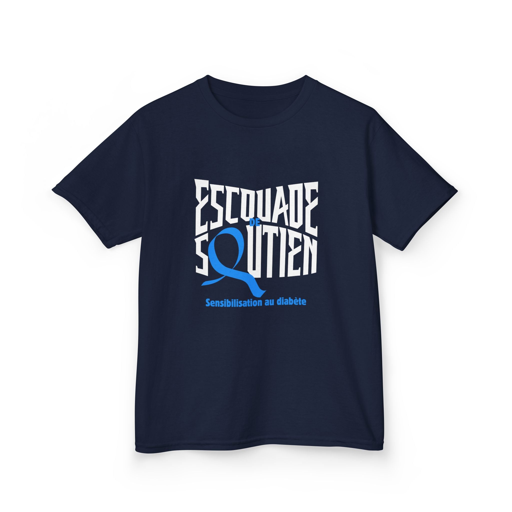 The Diabuddies Store Diabetes Support Squad (French) - Kids Tee Diabetes Support Squad (French) - Kids Tee: Unite against diabetes with the Diabetes Support Squad Kids' French Tee! This super-soft t-shirt is perfect for little heroes showing their support