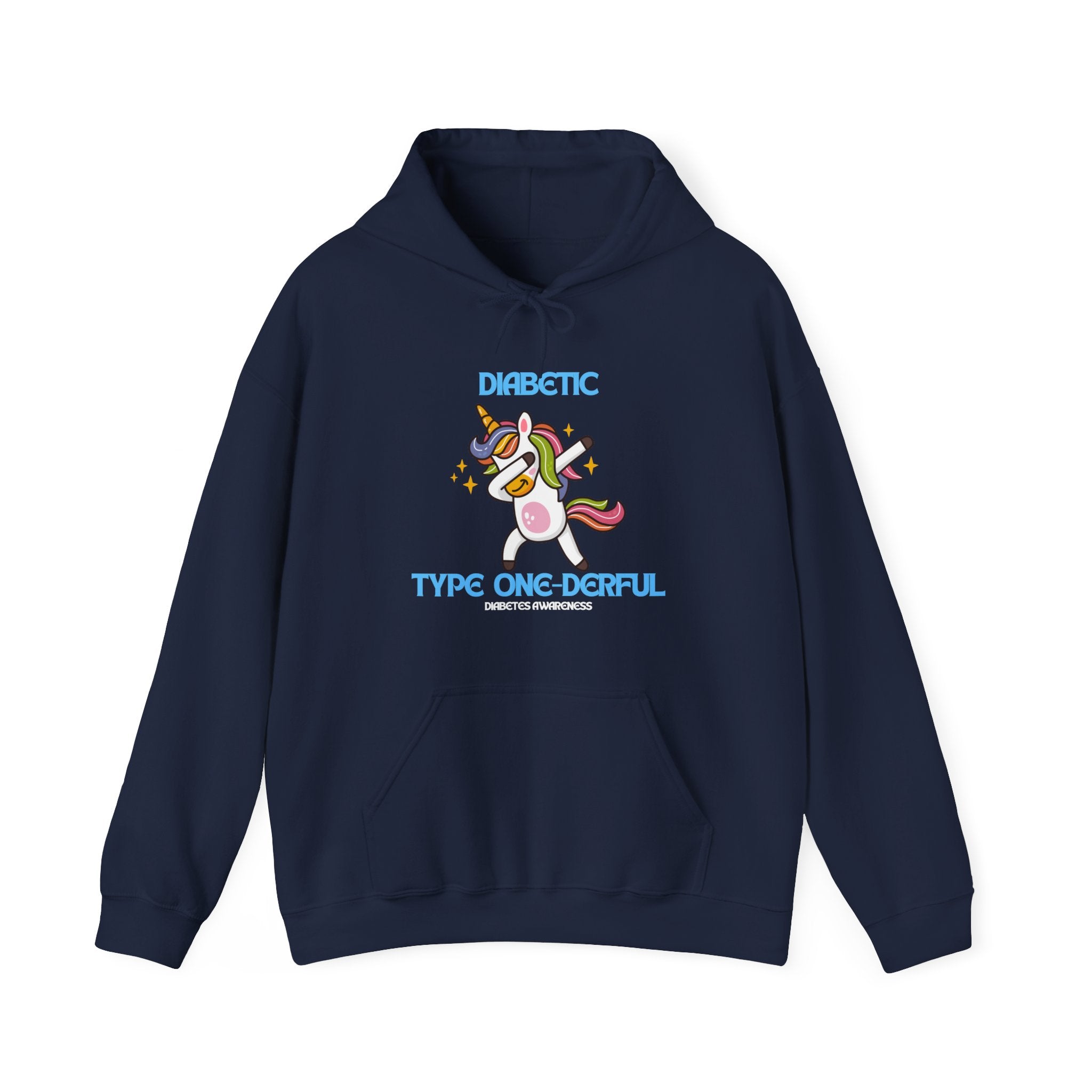 The Diabuddies Store Type One-derful - Unisex Hoodie Type One-derful - Unisex Hoodie: Uniquely Strong, Absolutely Wonderful. Embrace your journey with pride! Our "Type One-derful" tee is a joyful and empowering tribute to everyone living with Type 1 diabe