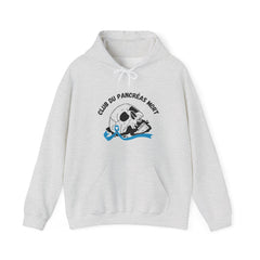 Skull & Blue Ribbon Dead Pancreas Club (French) Hoodie The Diabuddies Store Hoodies $32.41