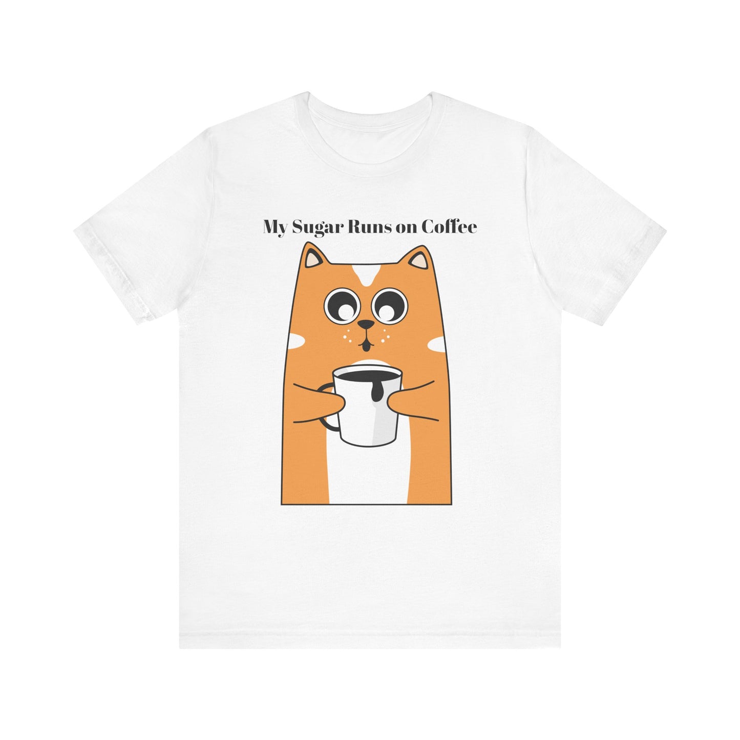 Sugar Runs on Coffee - Unisex Tee The Diabuddies Store T-Shirts $24.25