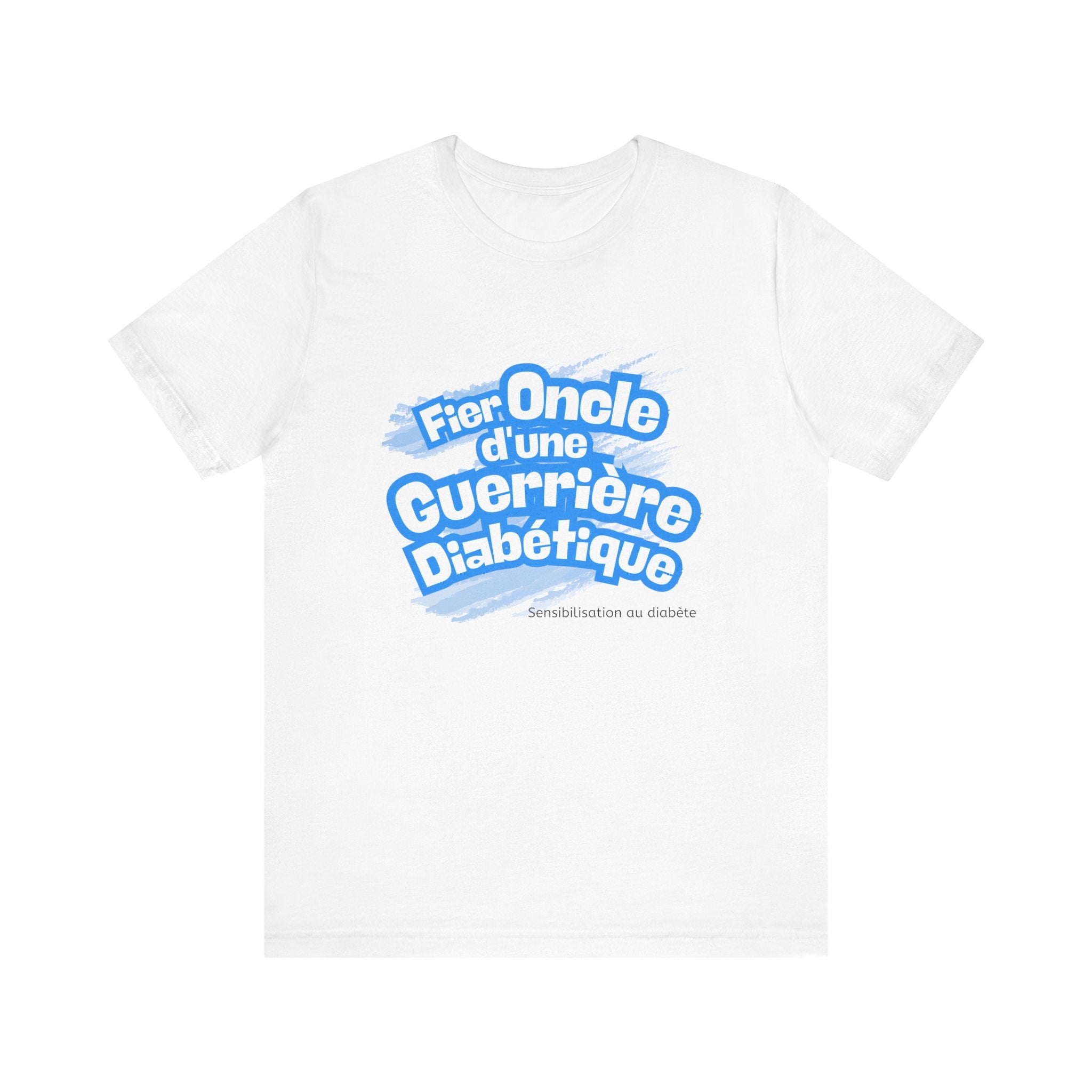 Proud Uncle of Diabetic Warrior (French/Niece) - Unisex Tee The Diabuddies Store T-Shirts $22.50