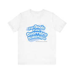 Proud Uncle of Diabetic Warrior (French/Niece) - Unisex Tee The Diabuddies Store T-Shirts $22.50