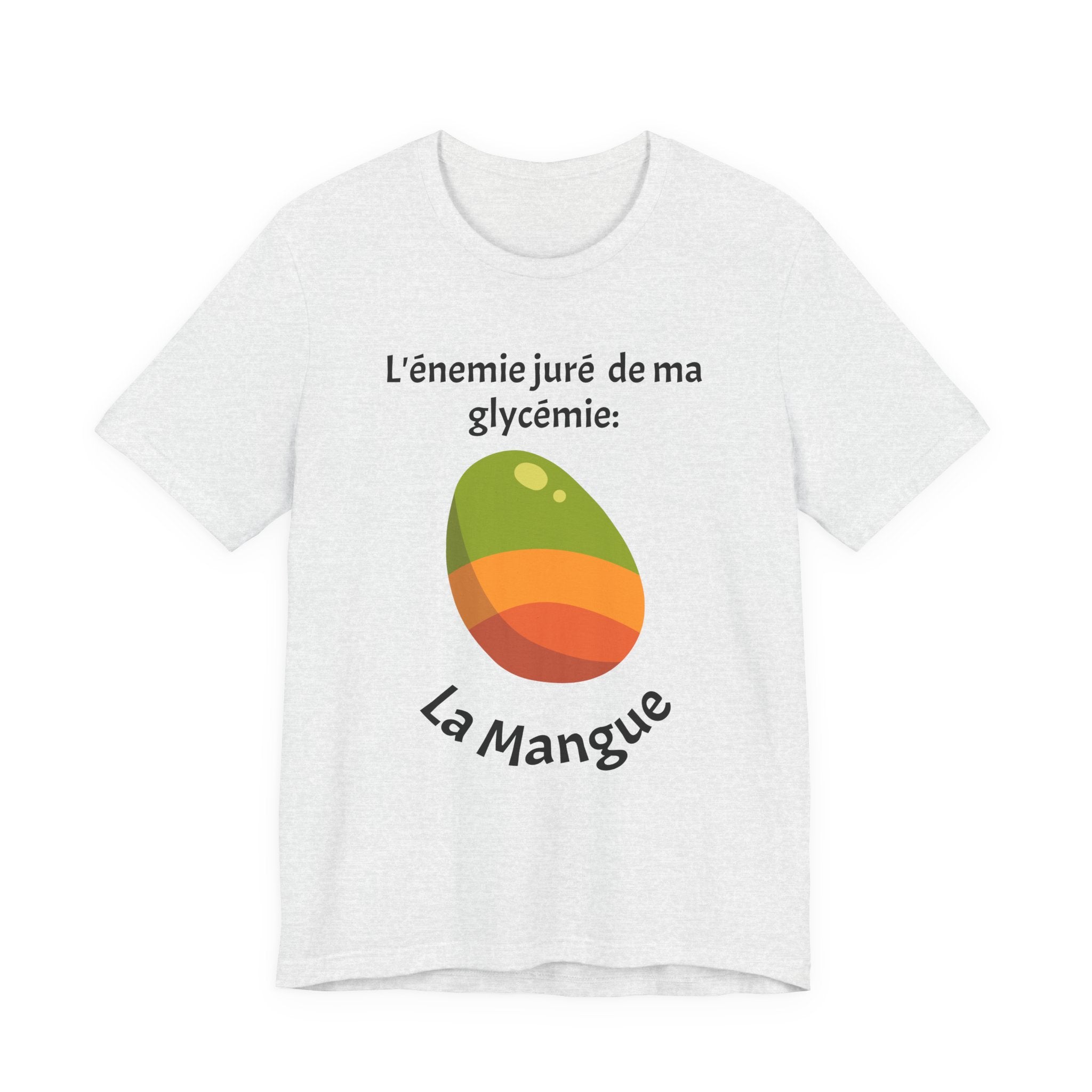 My Blood Sugar's Nemesis: The Mango (French) - Unisex Tee The Diabuddies Store T-Shirts $25.00