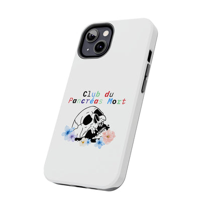 Skull & Flowers, Dead Pancreas Club (French) - Phone Cases The Diabuddies Store Mobile Phone Cases $18.23