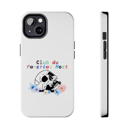 Skull & Flowers, Dead Pancreas Club (French) - Phone Cases The Diabuddies Store Mobile Phone Cases $18.23