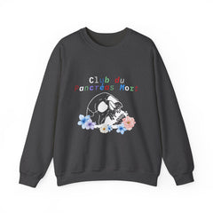 Skull & Flowers Dead Pancreas Club-French Unisex Sweatshirt The Diabuddies Store Sweatshirts $35.70