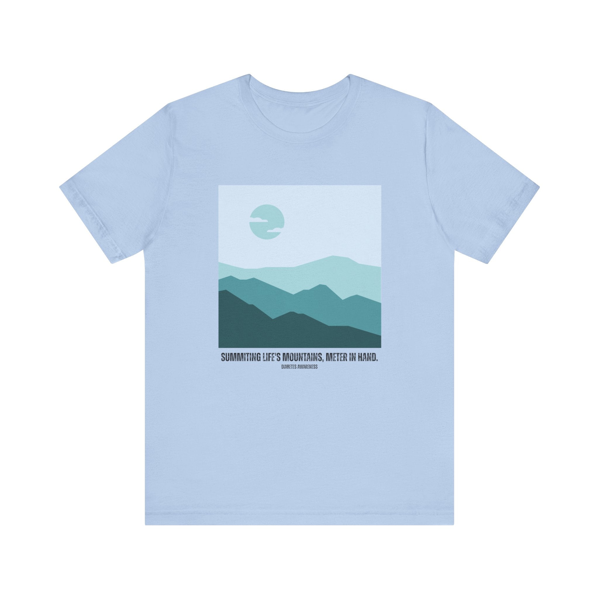 Summiting Life's Mountains, Meter in Hand - Unisex Tee The Diabuddies Store T-Shirts $22.50