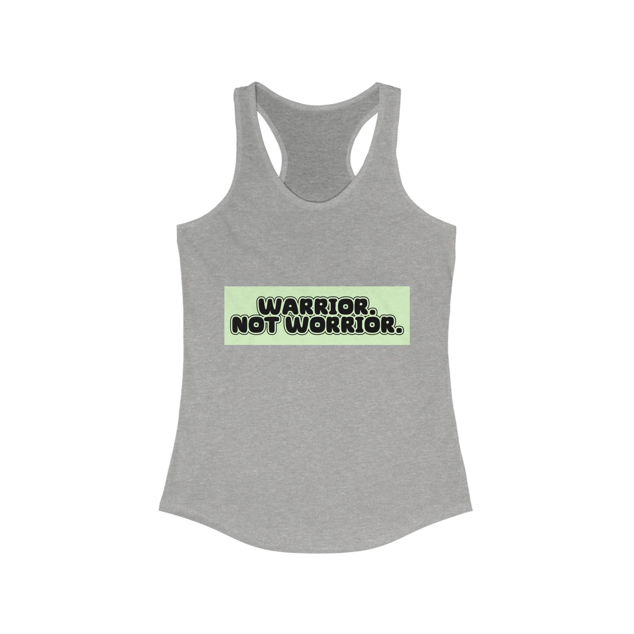 The Diabuddies Store Warrior. Not Worrior. - Racerback Tank Warrior. Not Worrior. - Racerback Tank: For those who face challenges head-on & spell "warrior" right. A clear statement of strength, resilience & sharp detail. Tank Tops $19.96