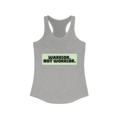 The Diabuddies Store Warrior. Not Worrior. - Racerback Tank Warrior. Not Worrior. - Racerback Tank: For those who face challenges head-on & spell "warrior" right. A clear statement of strength, resilience & sharp detail. Tank Tops $19.96