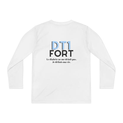 The Diabuddies Store T1D Strong (French) - Long-sleeved Youth Tee T1D Strong (French) - Long-sleeved Youth Tee is a soft, breathable and lets kids wear their resilience with pride. It's a simple yet powerful way to raise awareness for Type 1 Diabetes. Kid