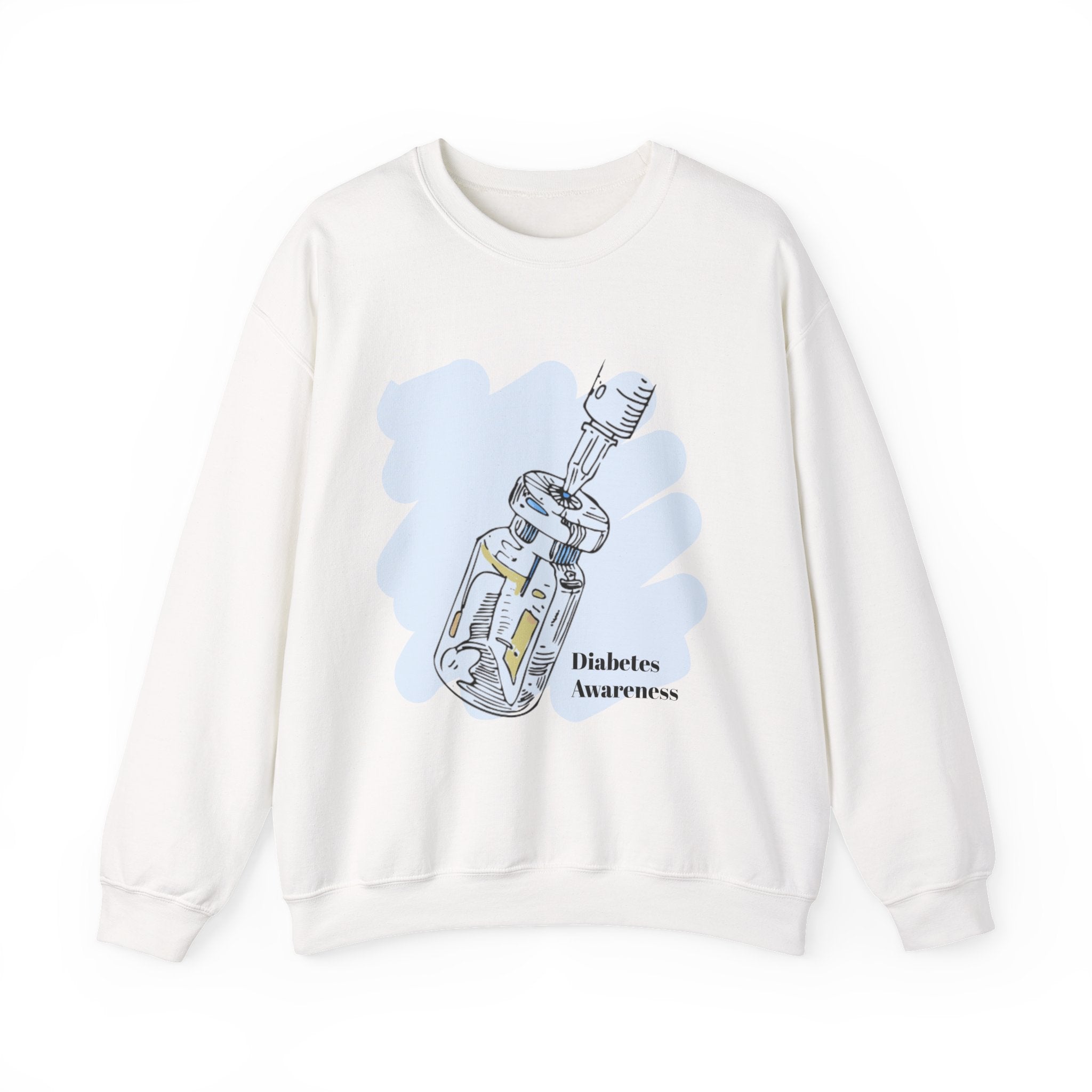 The Diabuddies Store Diabetes Awareness, Insulin Vial - Unisex Sweatshirt Diabetes Awareness, Insulin Vial - Unisex Sweatshirt: A symbol of life, a statement of awareness. Our Sweatshirt is designed to spark conversations and spread vital understanding. S