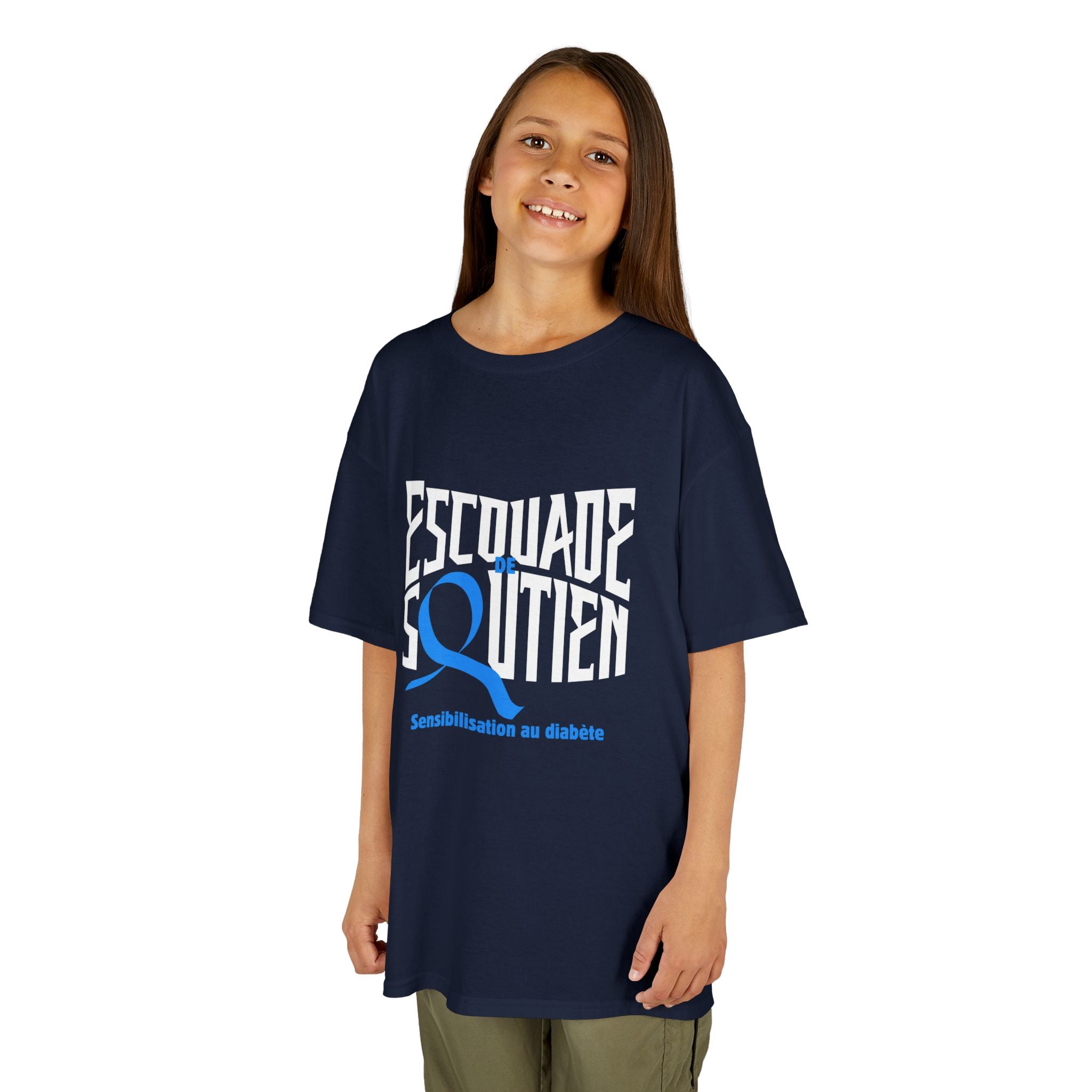 The Diabuddies Store Diabetes Support Squad (French) - Kids Tee Diabetes Support Squad (French) - Kids Tee: Unite against diabetes with the Diabetes Support Squad Kids' French Tee! This super-soft t-shirt is perfect for little heroes showing their support
