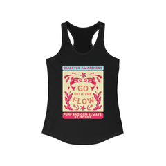 The Diabuddies Store Go with the Flow (diabetes) - Racerback Tank Go with the Flow (diabetes) - Racerback Tank: Engineered for those who live with a pump and CGM, this tank ensures your devices are always within reach and comfortably secure, letting you m