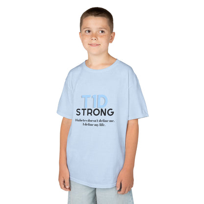 The Diabuddies Store T1D Strong (Diabetes) - Kids Tee T1D Strong (Diabetes) - Kids Tee: Wear your strength. This T1D Strong tee sends a powerful message: "Diabetes doesn't define me. I define my life." It's more than a shirt; it's a statement of resilienc