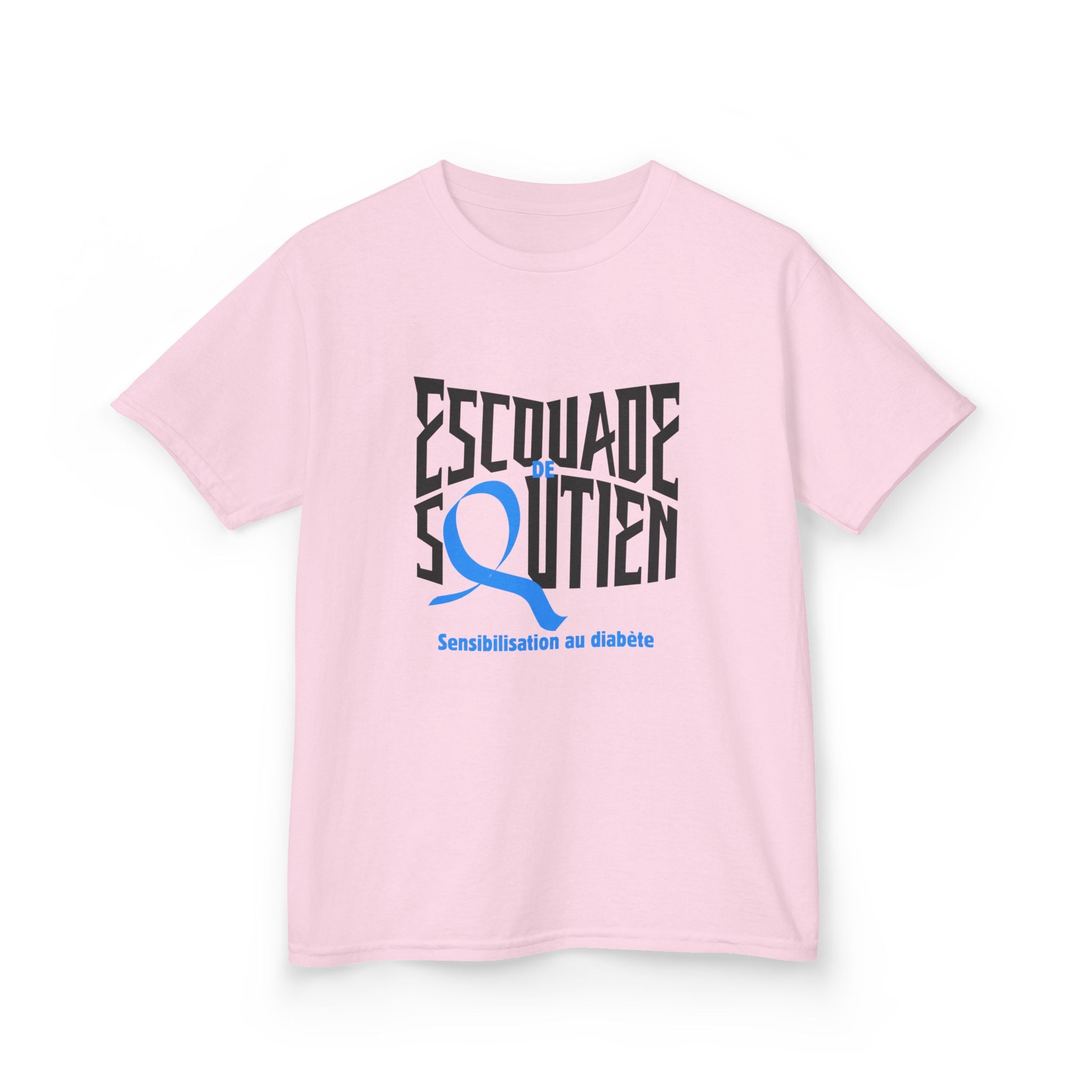 The Diabuddies Store Diabetes Support Squad (French) - Kids Tee Diabetes Support Squad (French) - Kids Tee: Unite against diabetes with the Diabetes Support Squad Kids' French Tee! This super-soft t-shirt is perfect for little heroes showing their support