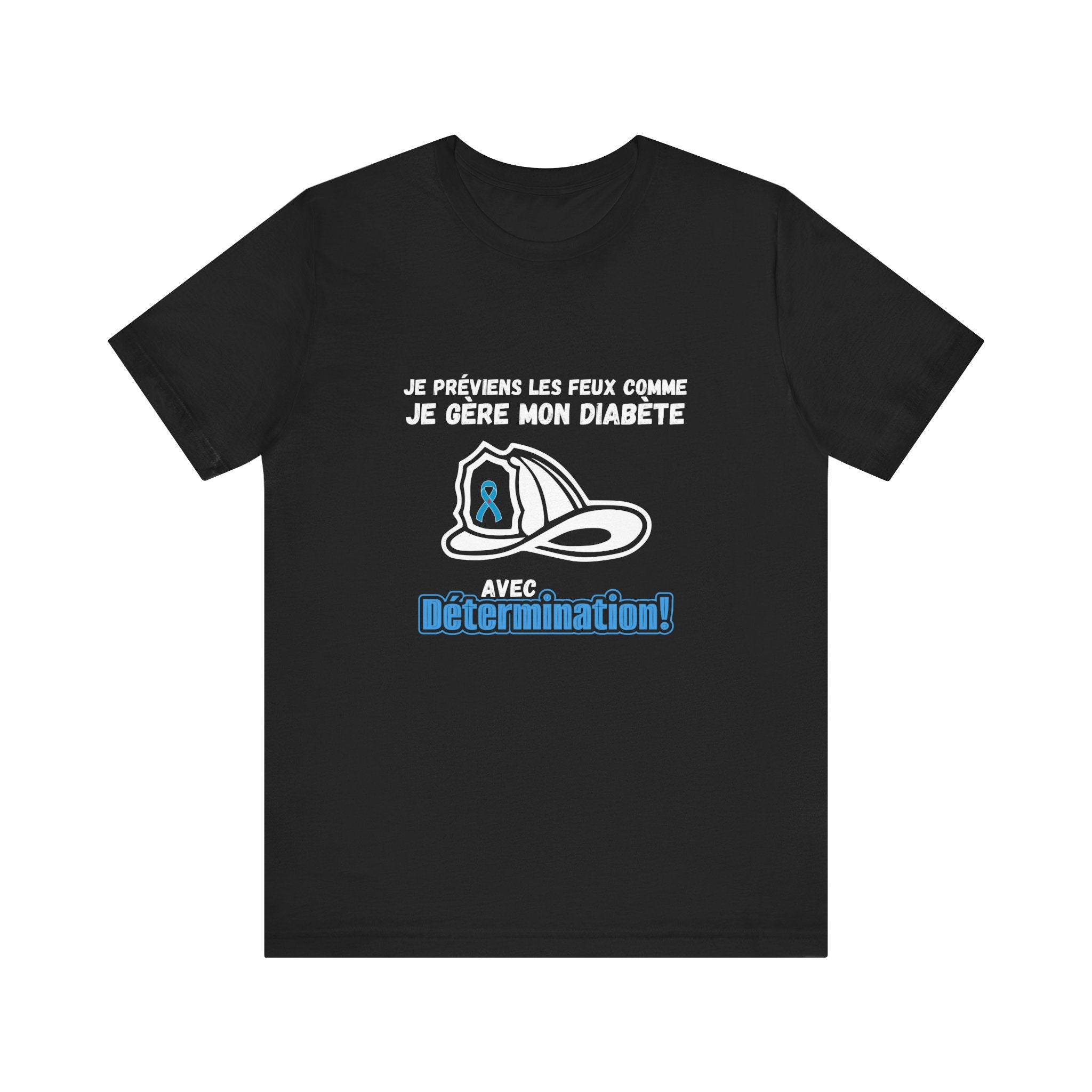 The Diabuddies Store Diabetes & Fire Prevention (French) - Unisex Tee Diabetes & Fire Prevention (French) - Unisex Tee: For the unsung heroes who dedicate their lives to keeping communities safe, while diligently managing their own health. Our Tee is desi